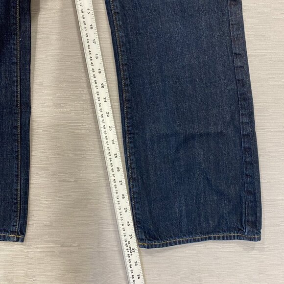 American Eagle Jeans Mens 34 x 32 Bootcut Dark Wash 100% Cotton Denim - Picture 7 of 12